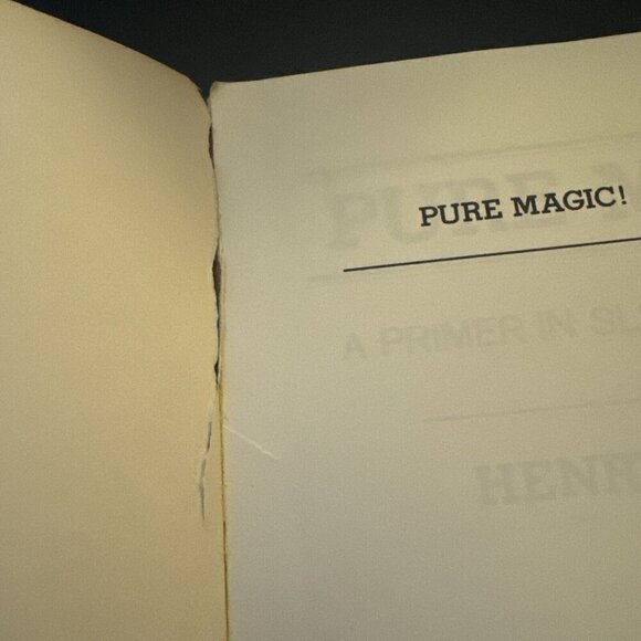 Pure Magic Book By Henry Gross Vintage 1978 First Edition Paperback TORN COVER - Picture 5 of 13